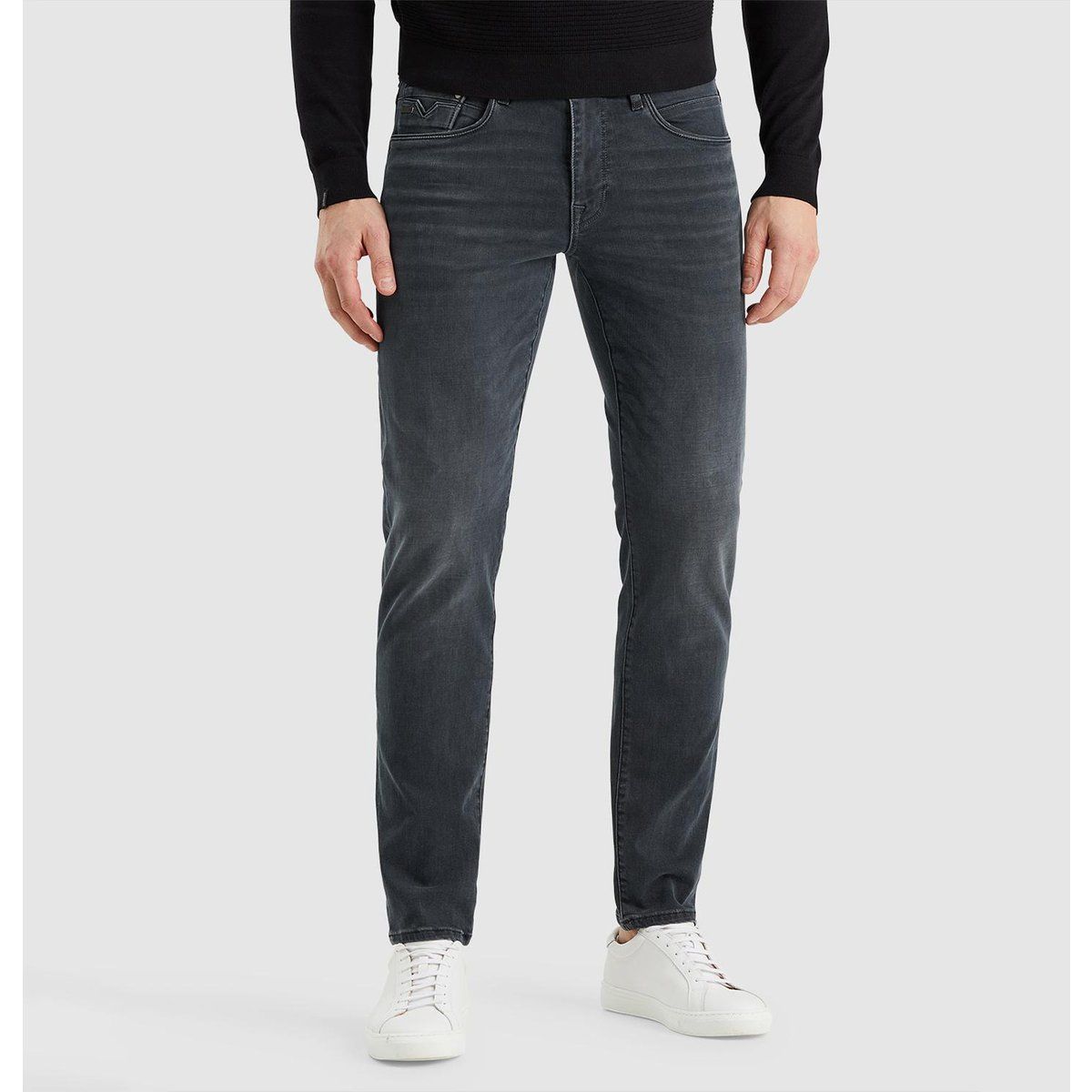 Schmal geschnittene Jeans in Dunkelblau