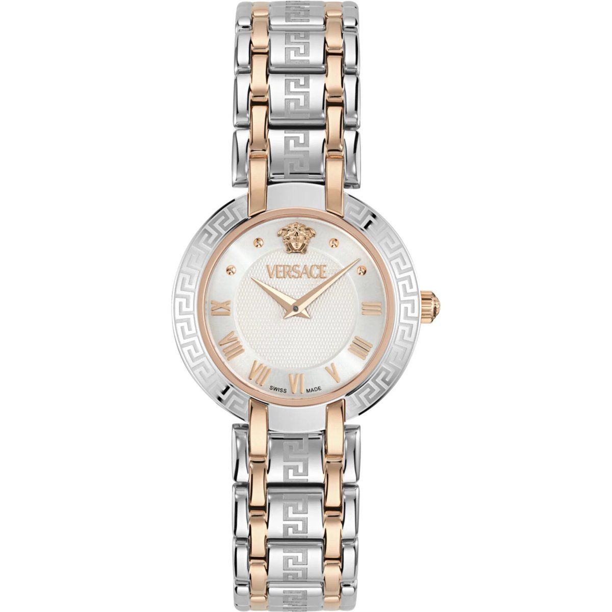 Elegante Greca Bi-Color Uhr