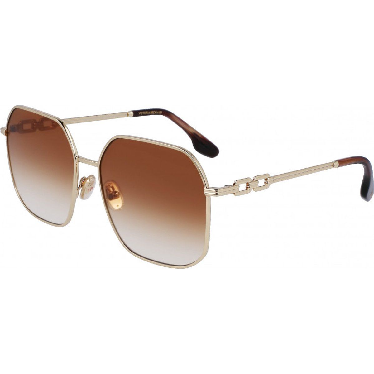 Oversized-Sonnenbrille mit Metallrahmen