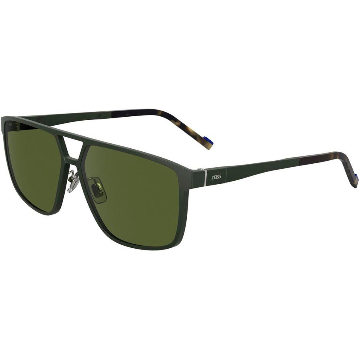 Moderne Rechteckige Sonnenbrille mit Doppelsteg