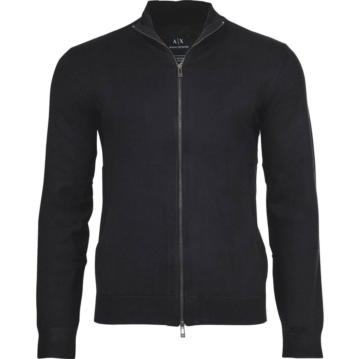 Feinstrickjacke mit Reißverschluss