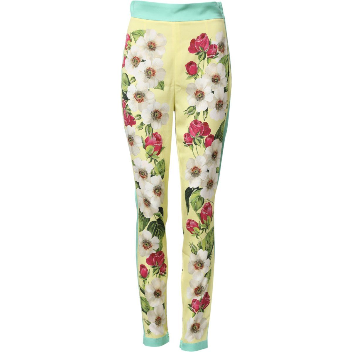 Figurbetonte Hose mit Blumenmuster