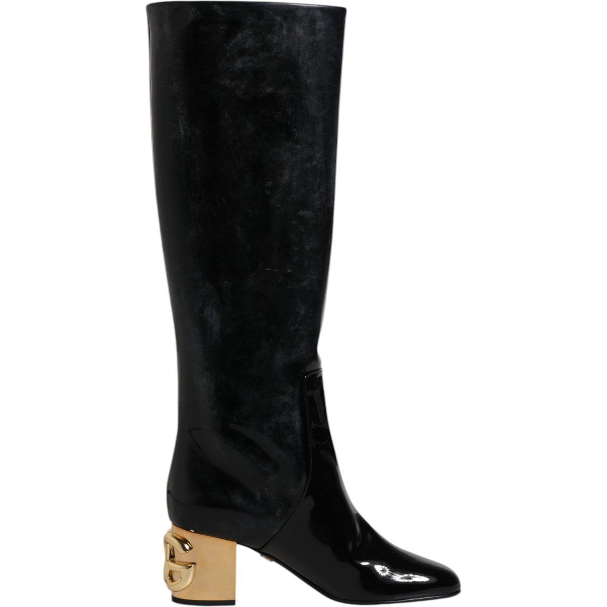 Vally Kniehohe Stiefel mit Logo-Absatz