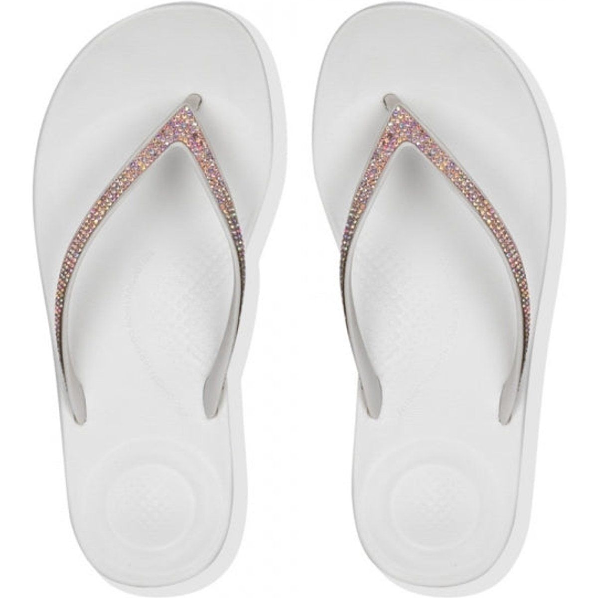 Glitzernde Verzierte Gummi Flip-Flops
