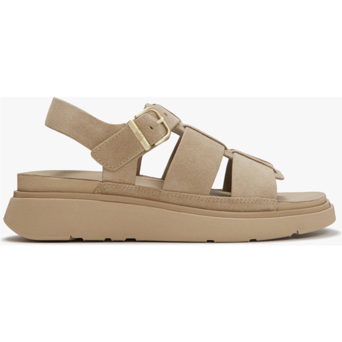 Moderne Leder-Riemchensandalen mit Plateausohle