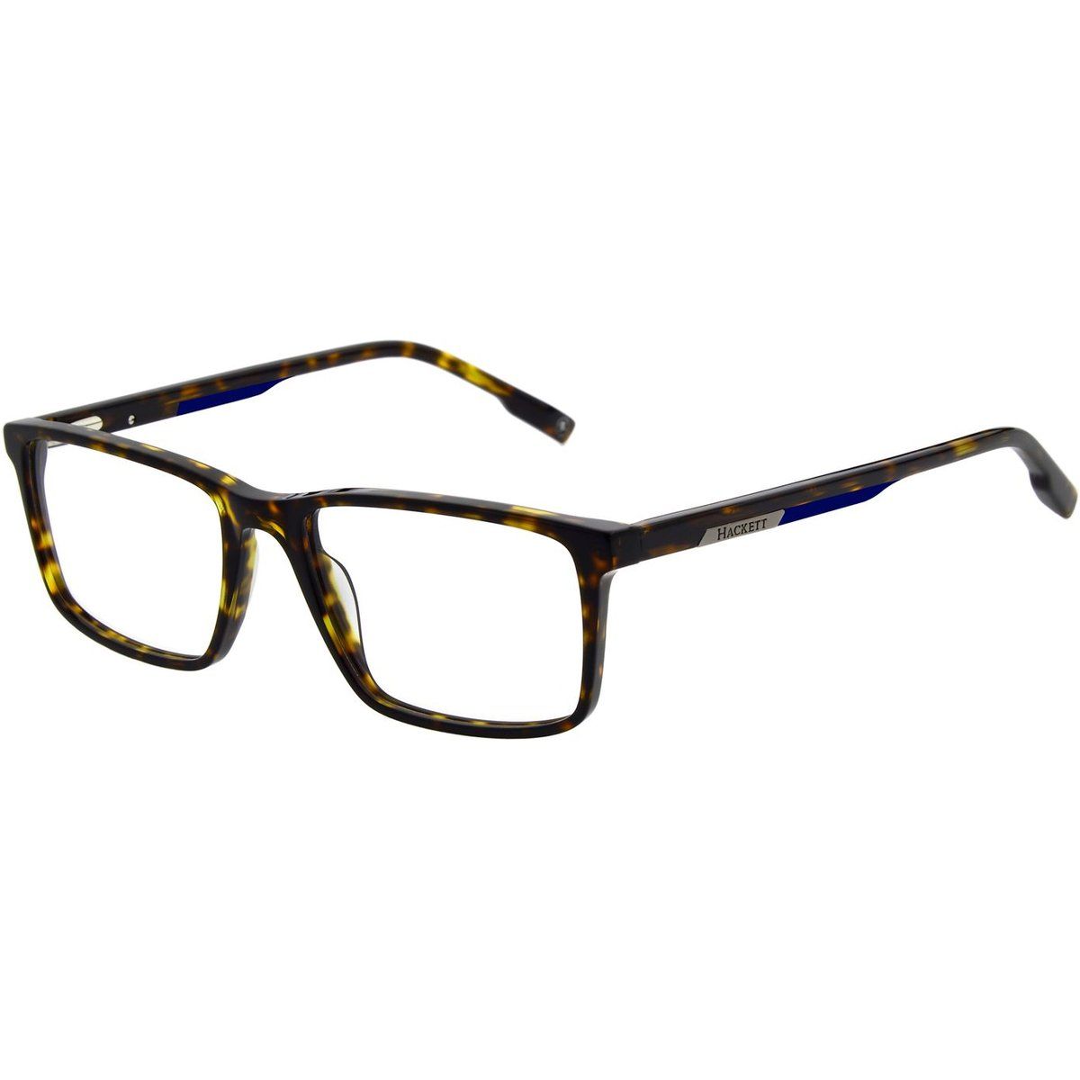 Klassische rechteckige Brille in Schildpatt-Optik