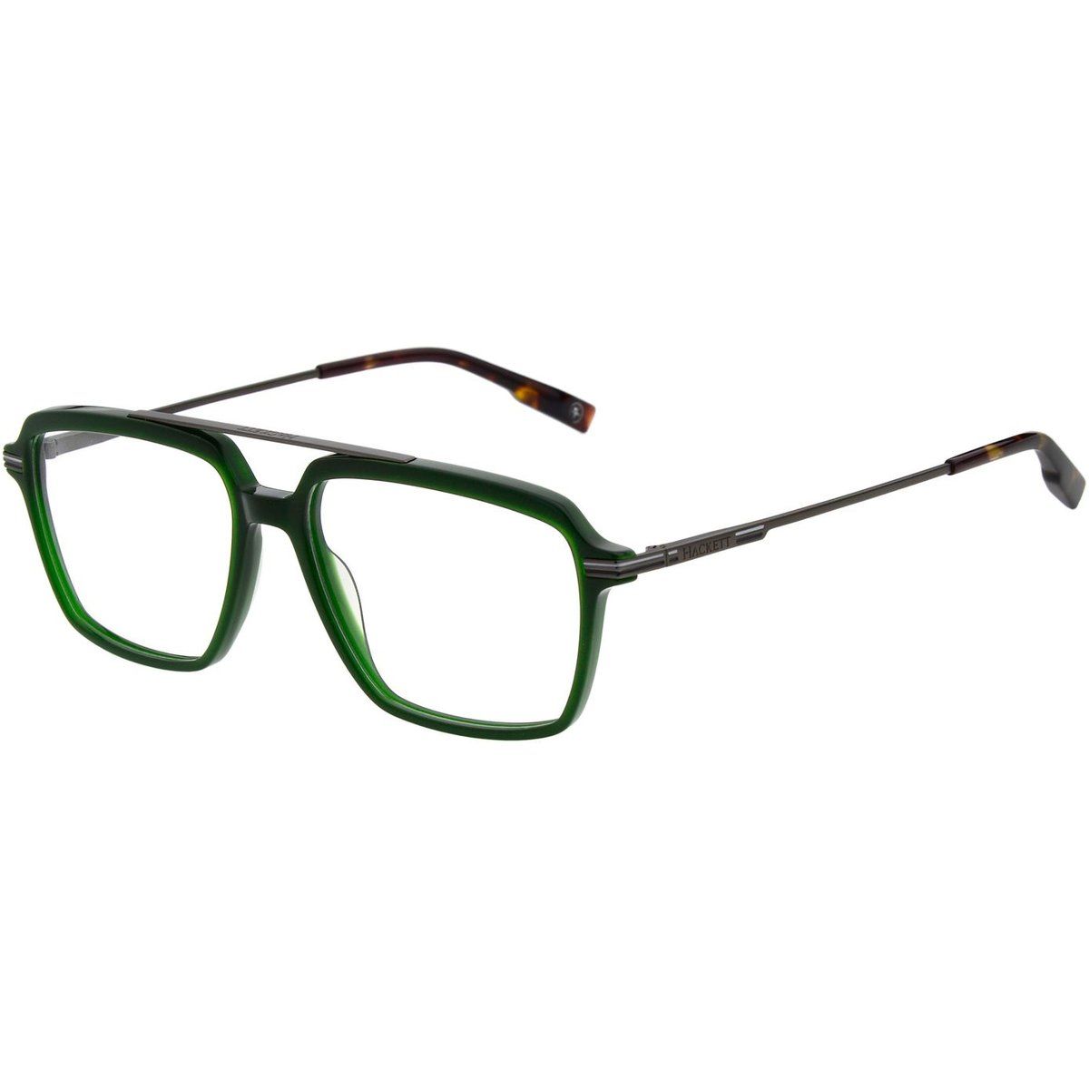 Quadratische Vollrandbrille mit Doppelsteg