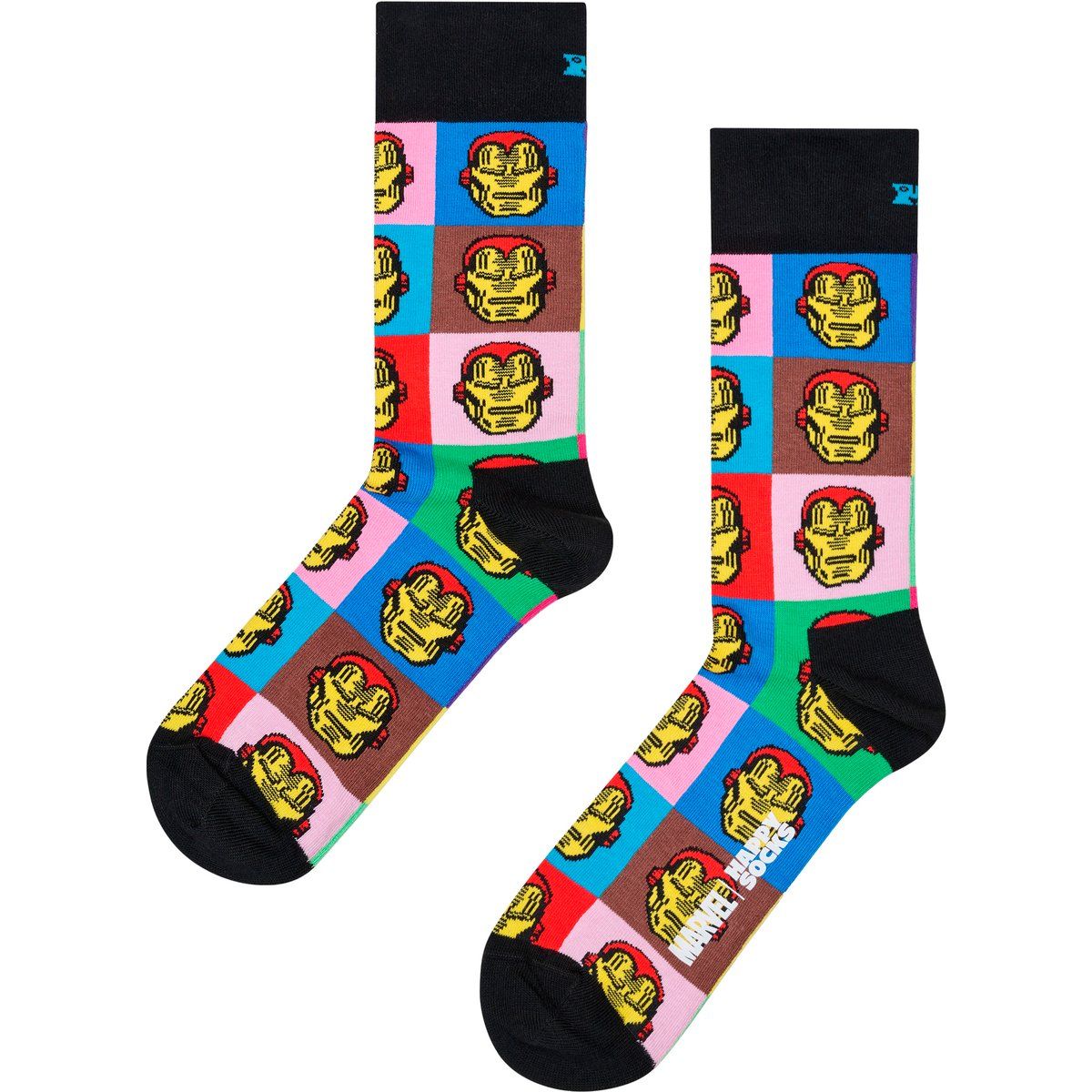 Bunte Iron Man Comic Socken