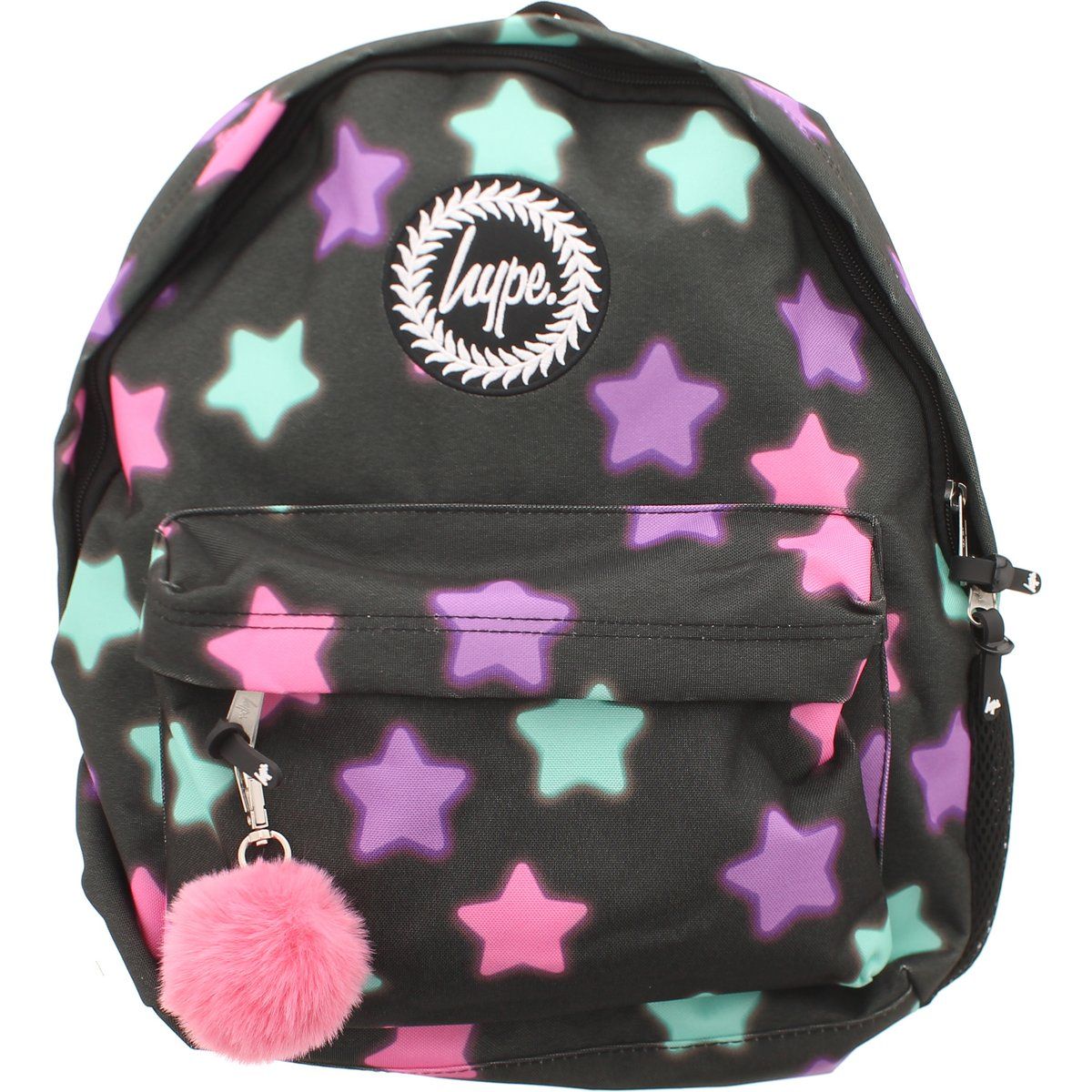 Sternen-Rucksack mit Bommel-Anhänger