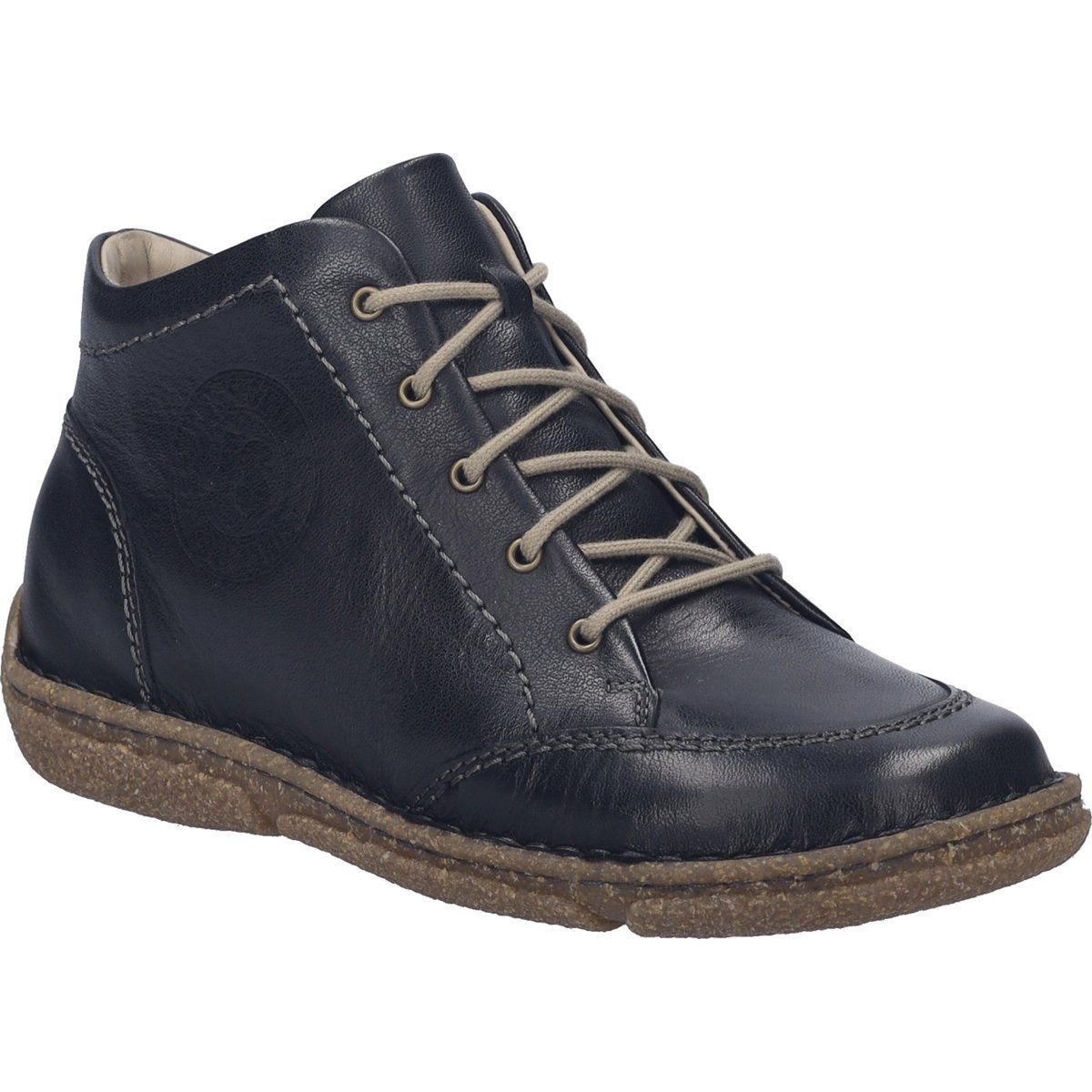 Leder-Schnürstiefeletten