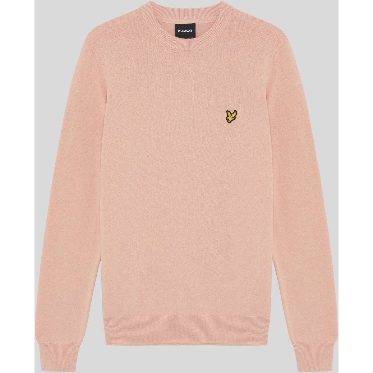 Klassischer Baumwollpullover mit Rundhalsausschnitt