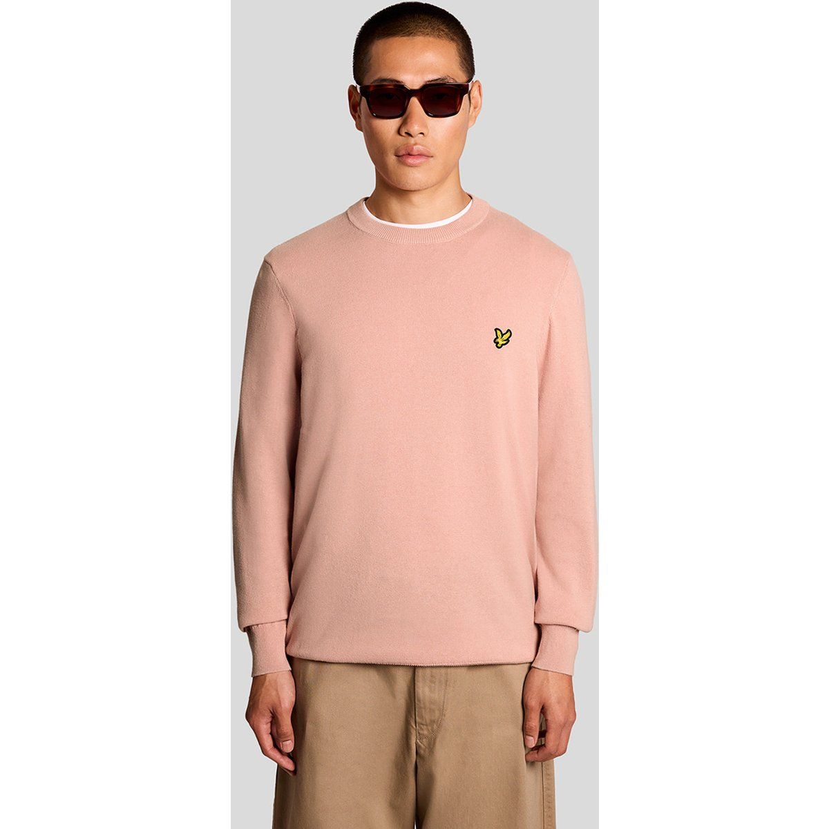 Klassischer Feinstrick-Pullover mit Rundhals