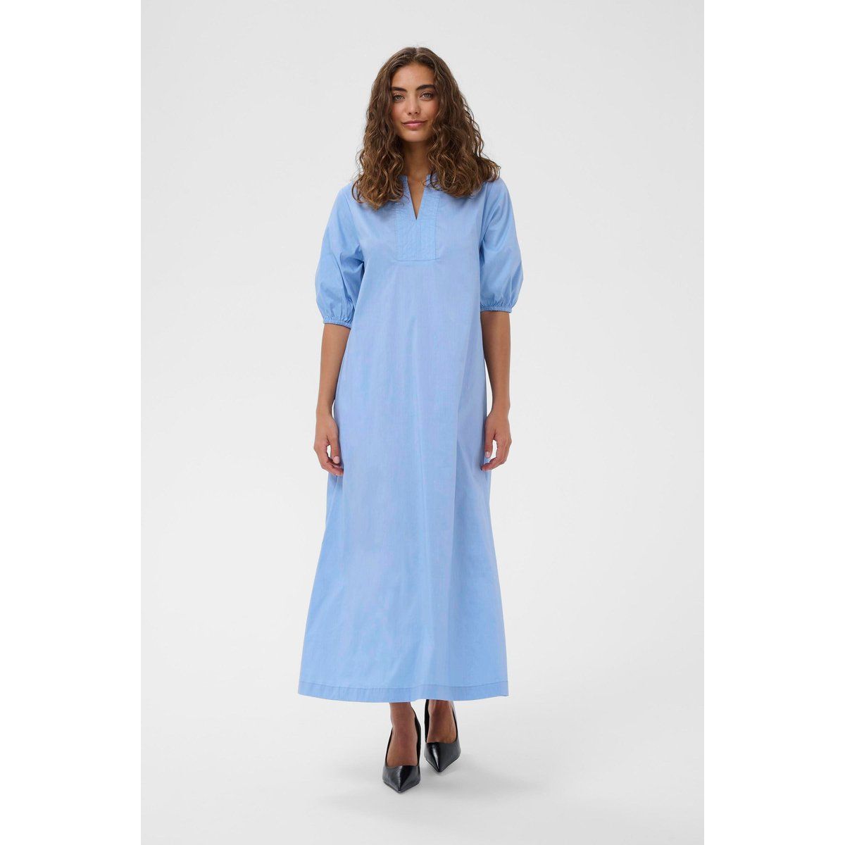 Lockeres Midikleid in A-Linie