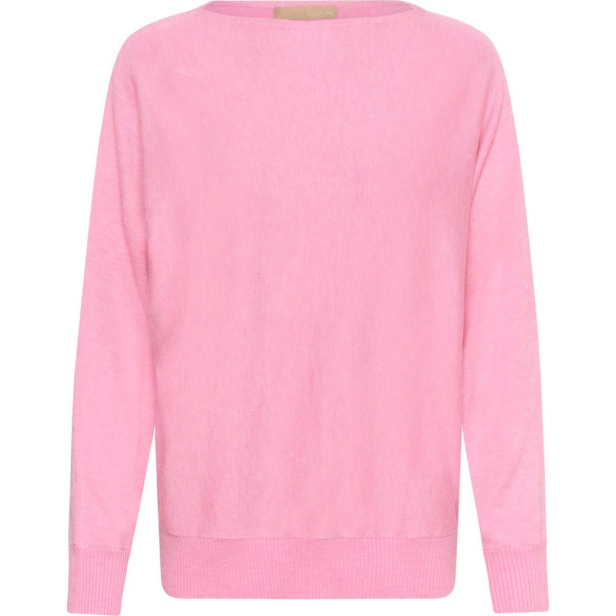 Oversize Strickpullover mit U-Boot-Ausschnitt