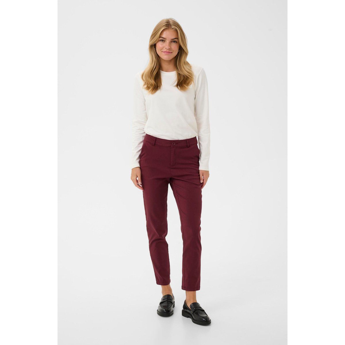 Klassische Slim-Fit Knöchel-Chino