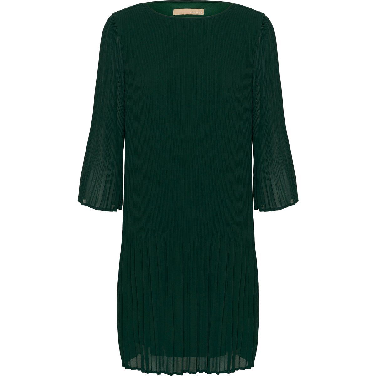 Plissiertes Minikleid mit 3/4-Ärmeln