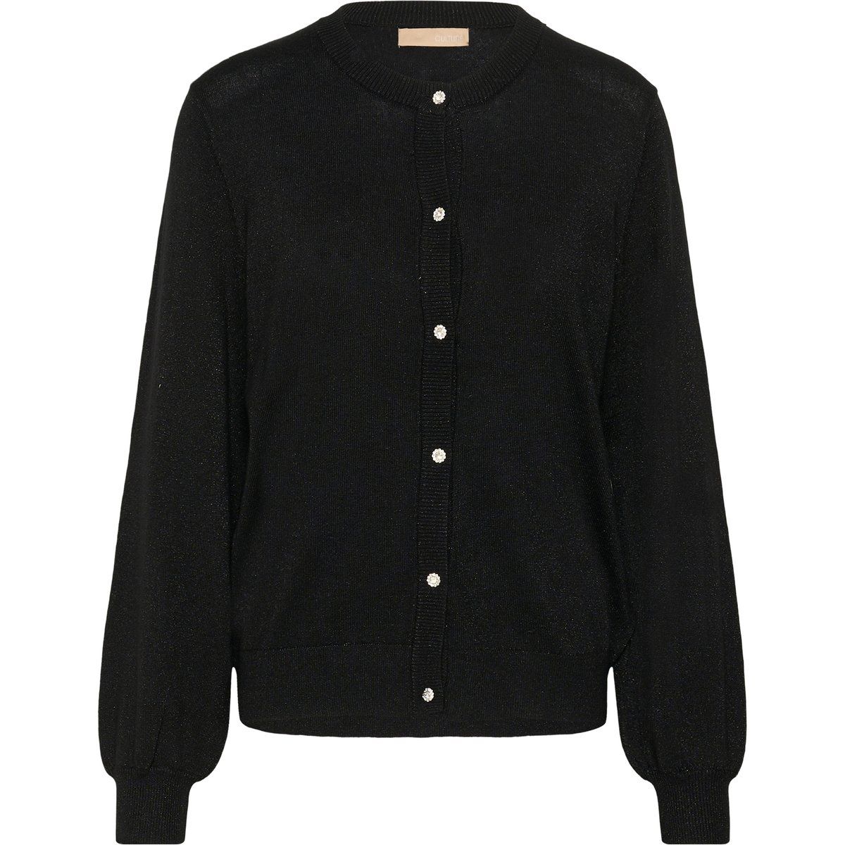 Schimmernder Cardigan mit Schmuckknöpfen