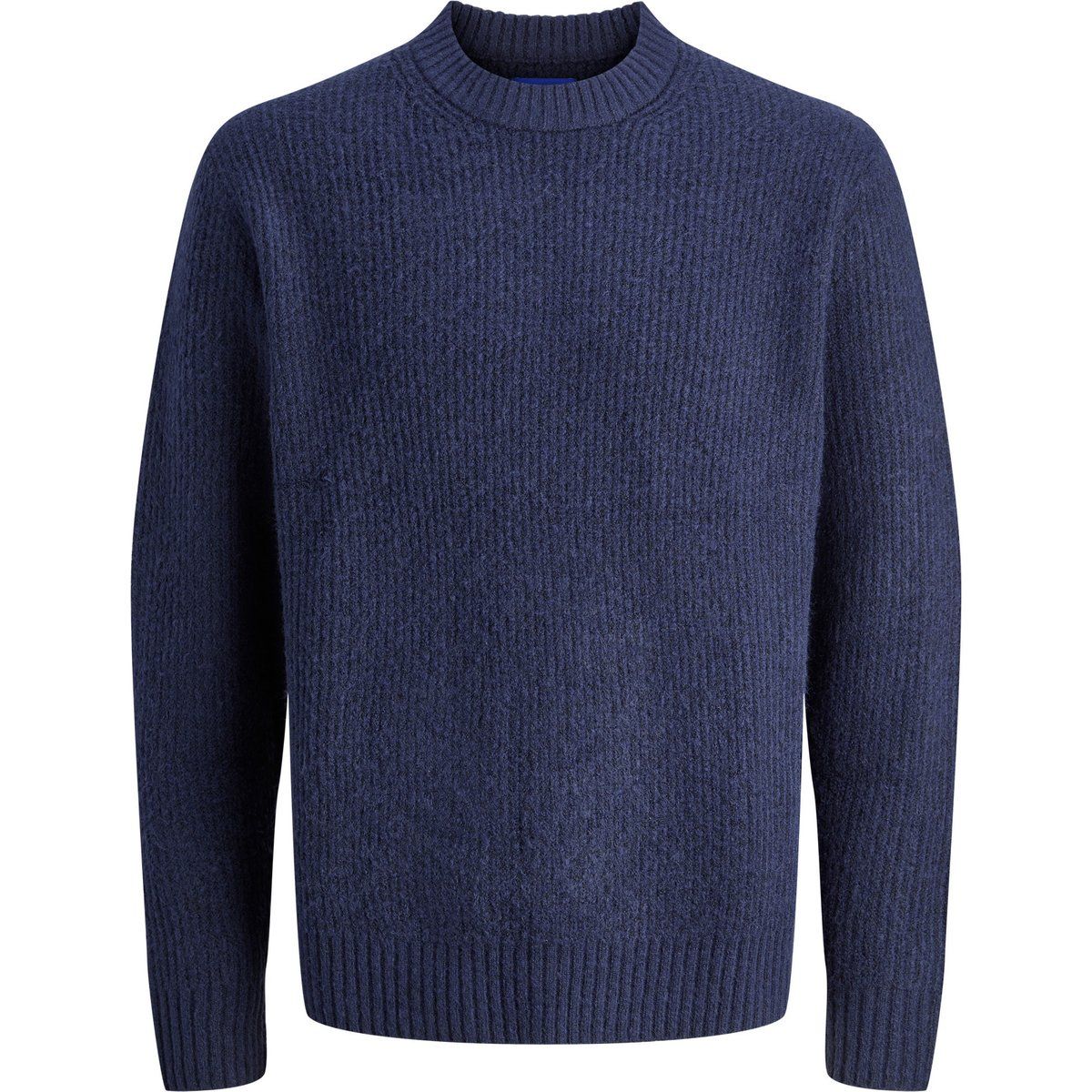 Strukturierter Rundhals-Strickpullover