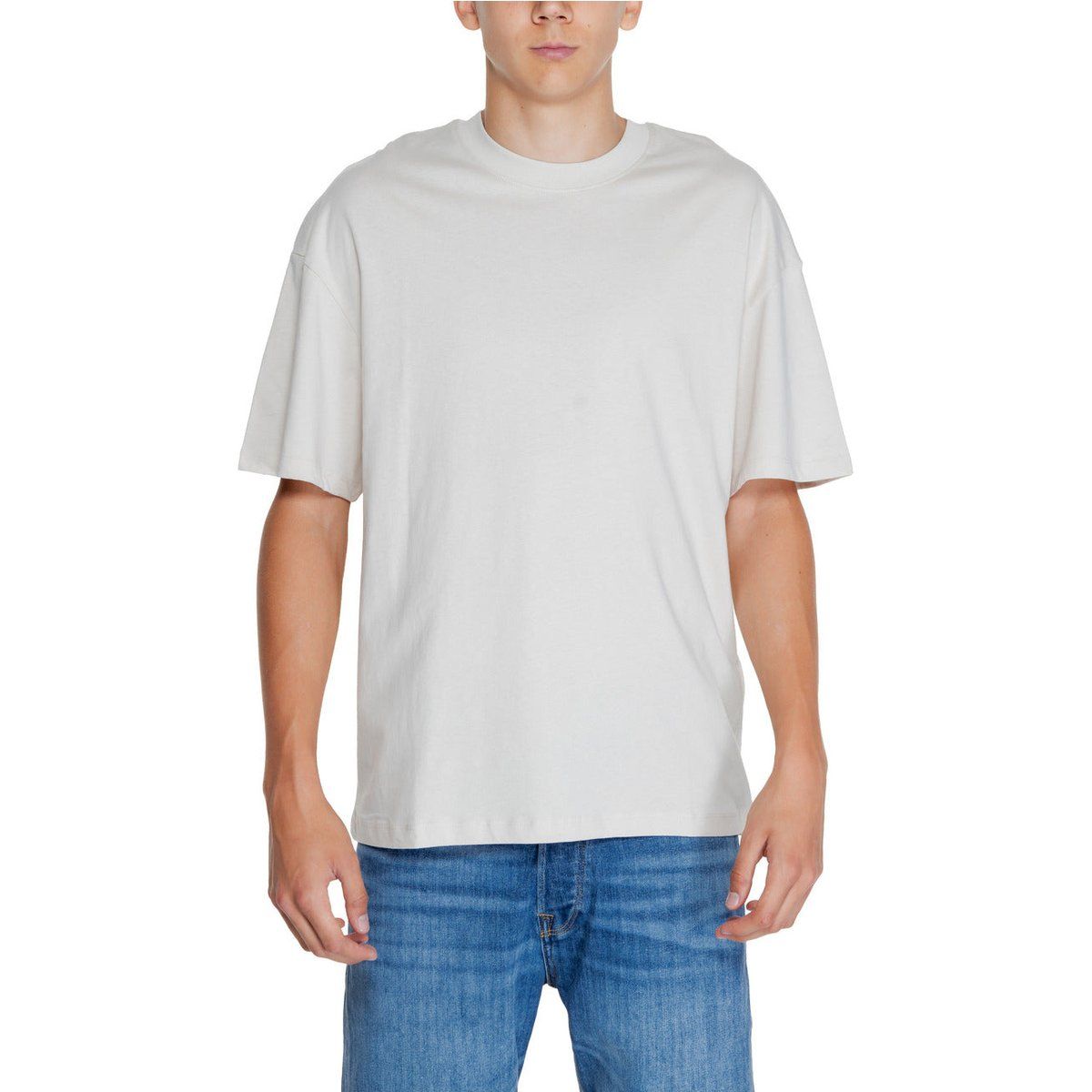 Lockeres T-Shirt aus schwerer Baumwolle