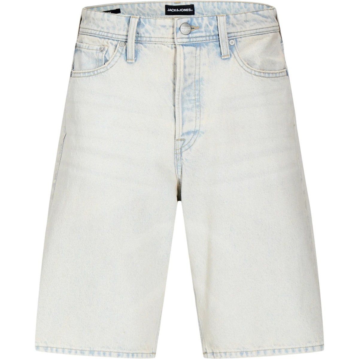 Baggy Fit Jeansshorts mit hohem Bund