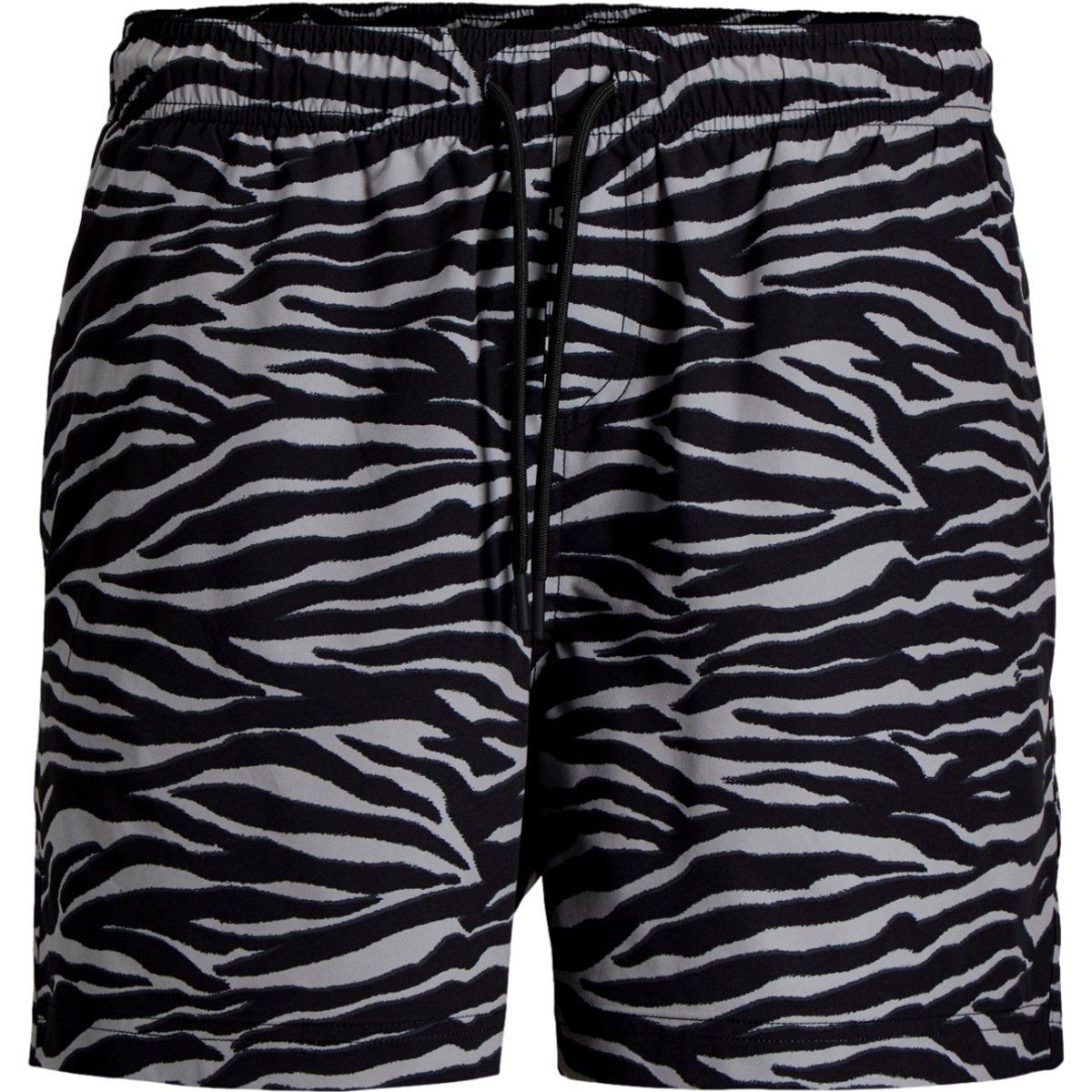 Badeshorts mit Zebramuster und Kordelzug