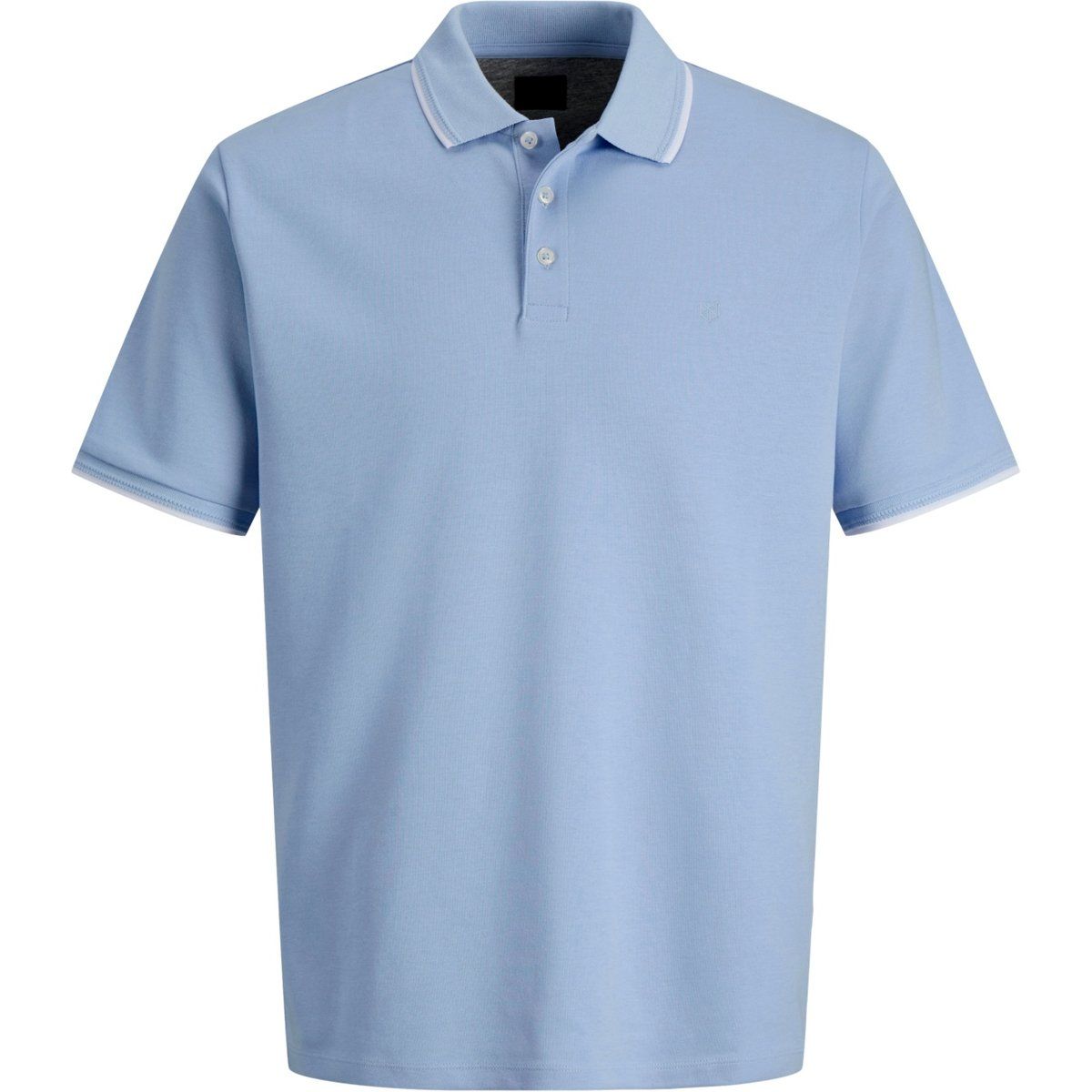 Klassisches Kurzarm-Poloshirt mit Kontraststreifen