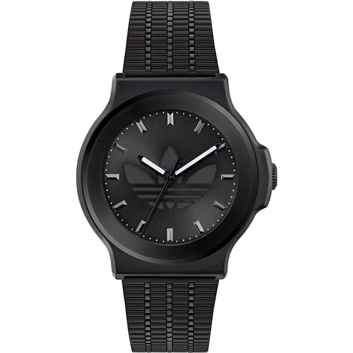 Expressionistische Streetwear-Uhr mit Strukturarmband