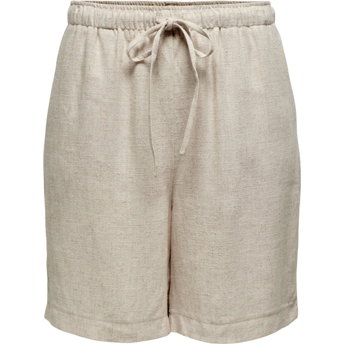 Lässige Bermuda-Shorts mit Leinenanteil