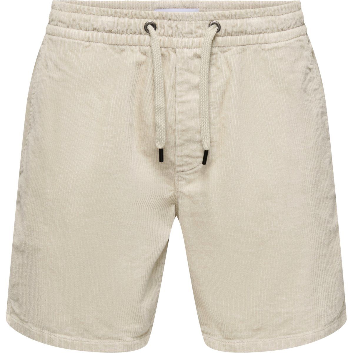 Gerippte Cord-Shorts mit Kordelzug