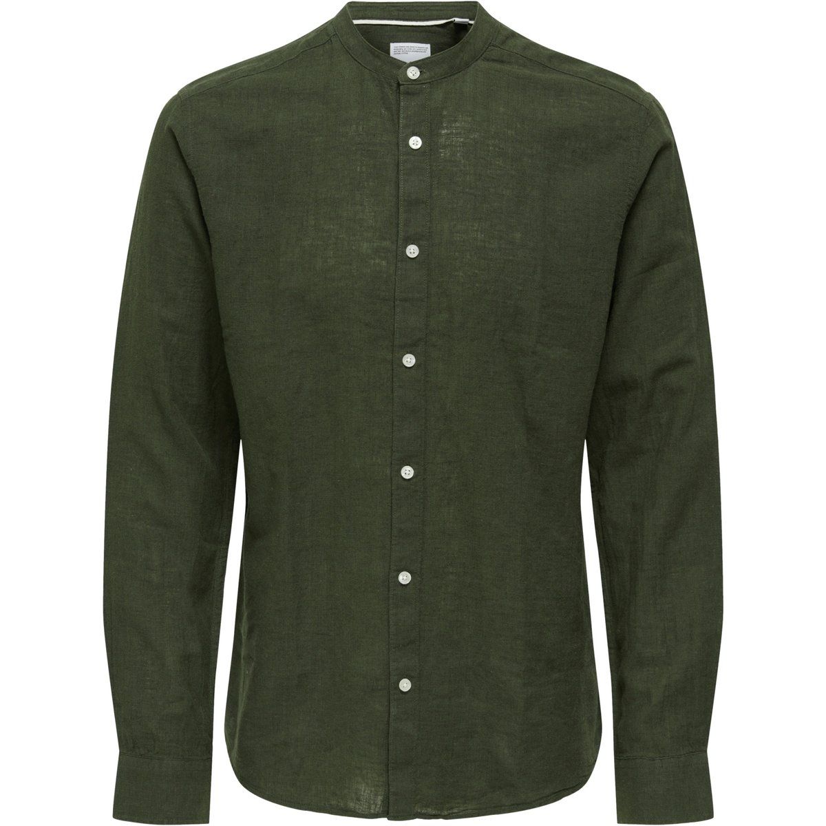 Slim Fit Hemd mit Stehkragen