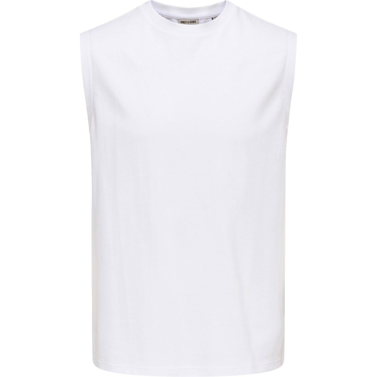 Sportliches Ärmelloses Rundhals Tanktop