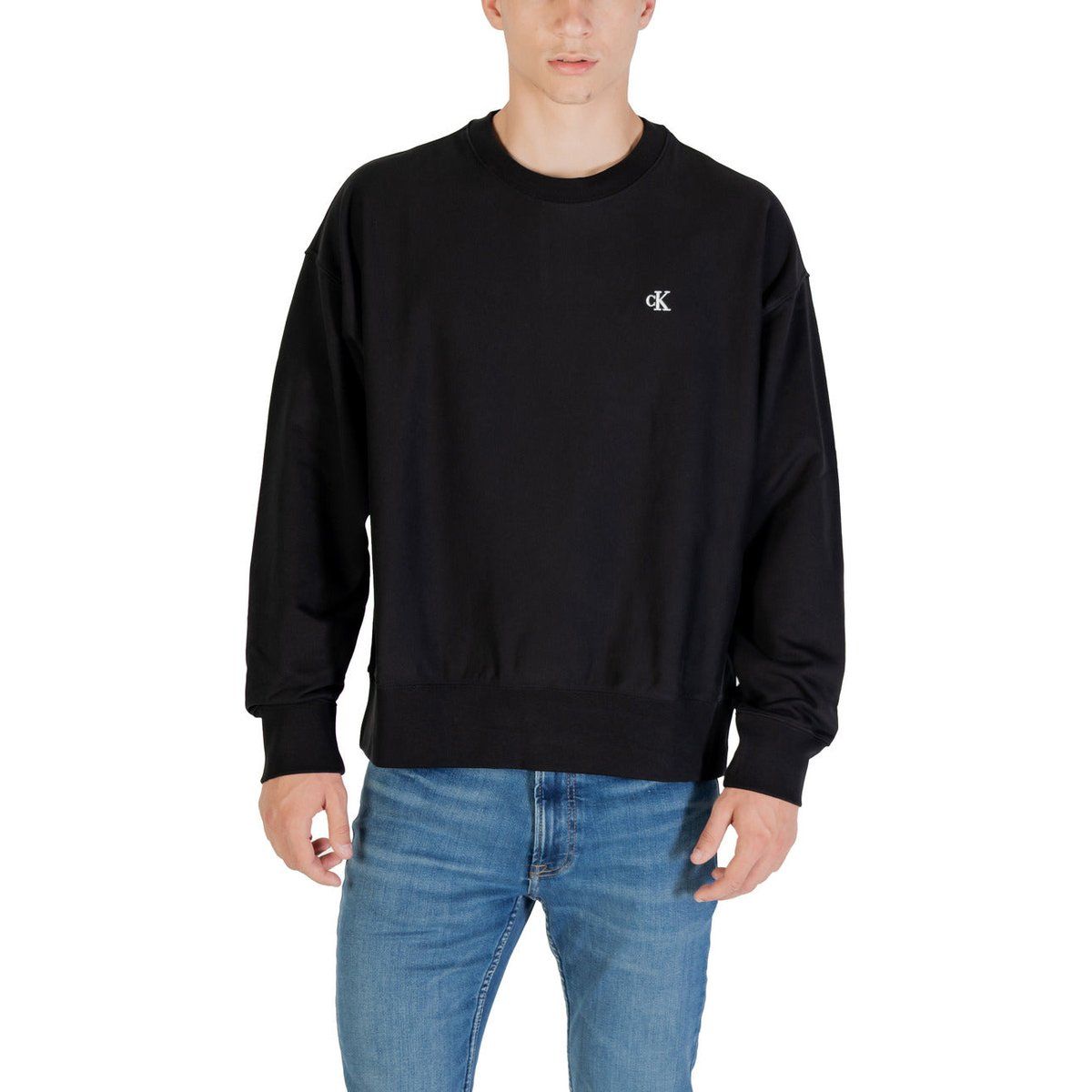 Minimalistisches Sweatshirt mit Rundhalsausschnitt