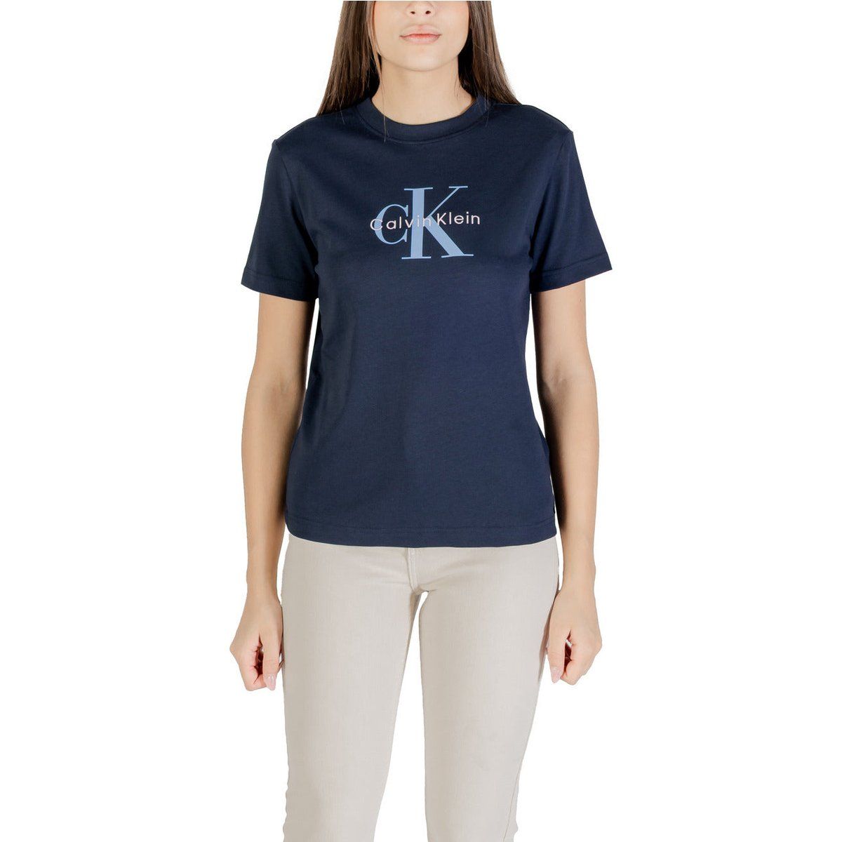 Baumwoll-T-Shirt mit Logo-Print
