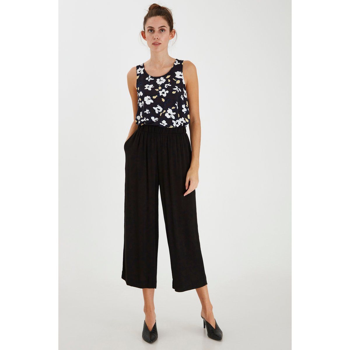 Weite Cropped-Culotte