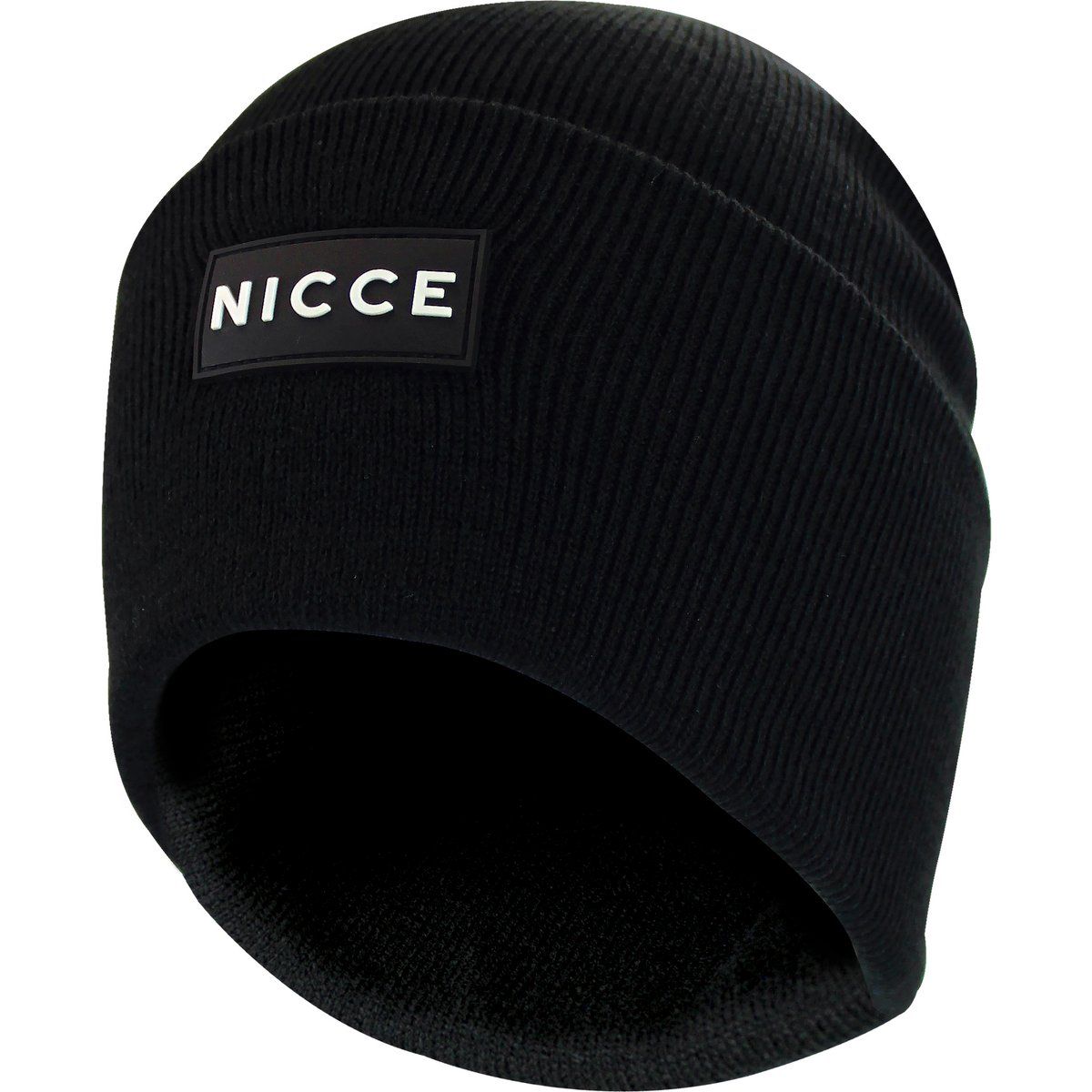 Gerippte Wintermütze zum Umschlagen