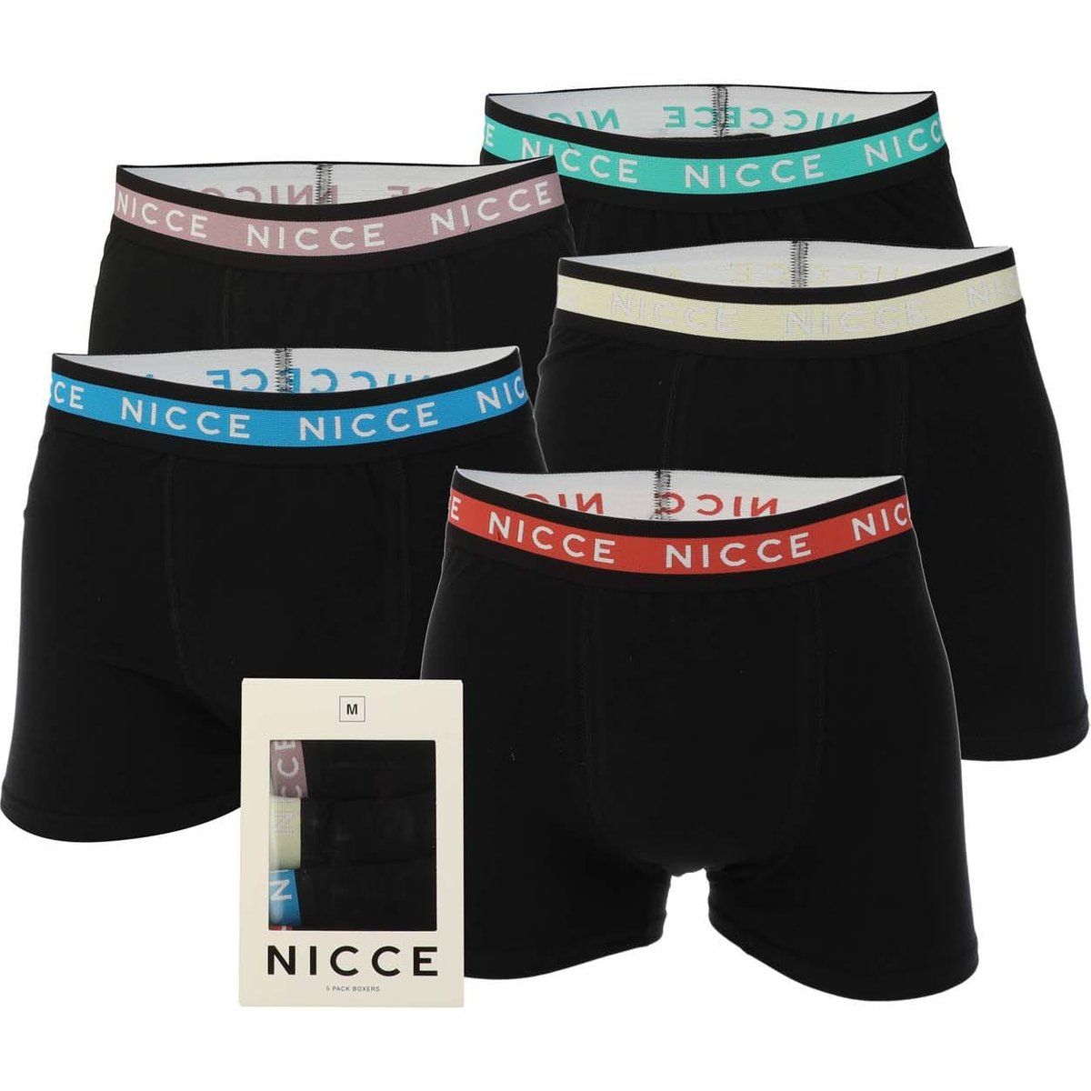Fünferpack dehnbare Boxershorts aus Baumwolle