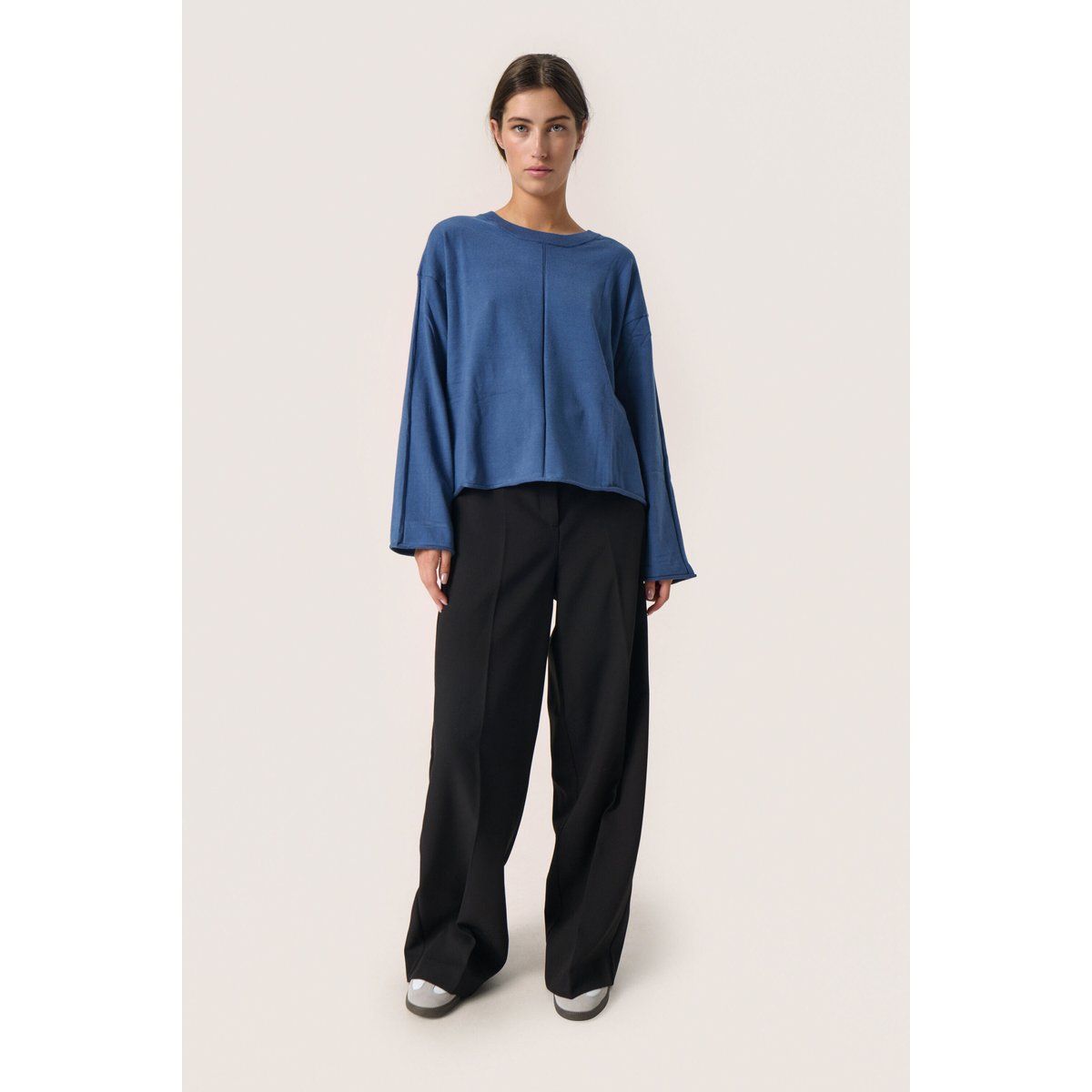 Oversized Rundhals-Strickpullover