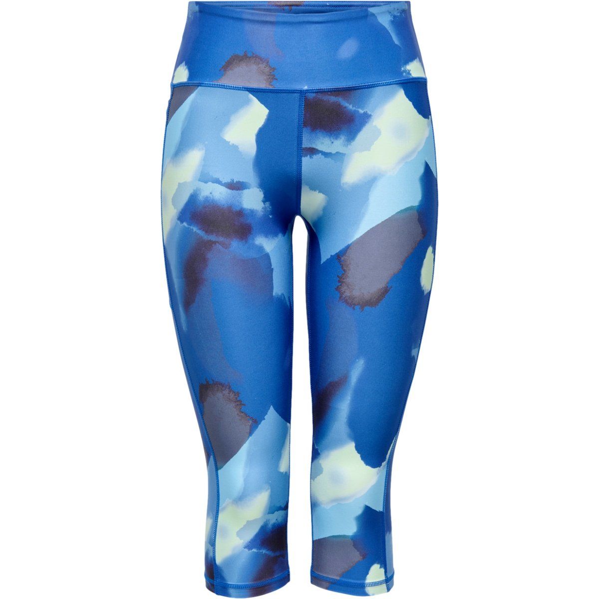 Bedruckte Capri-Leggings mit hohem Bund