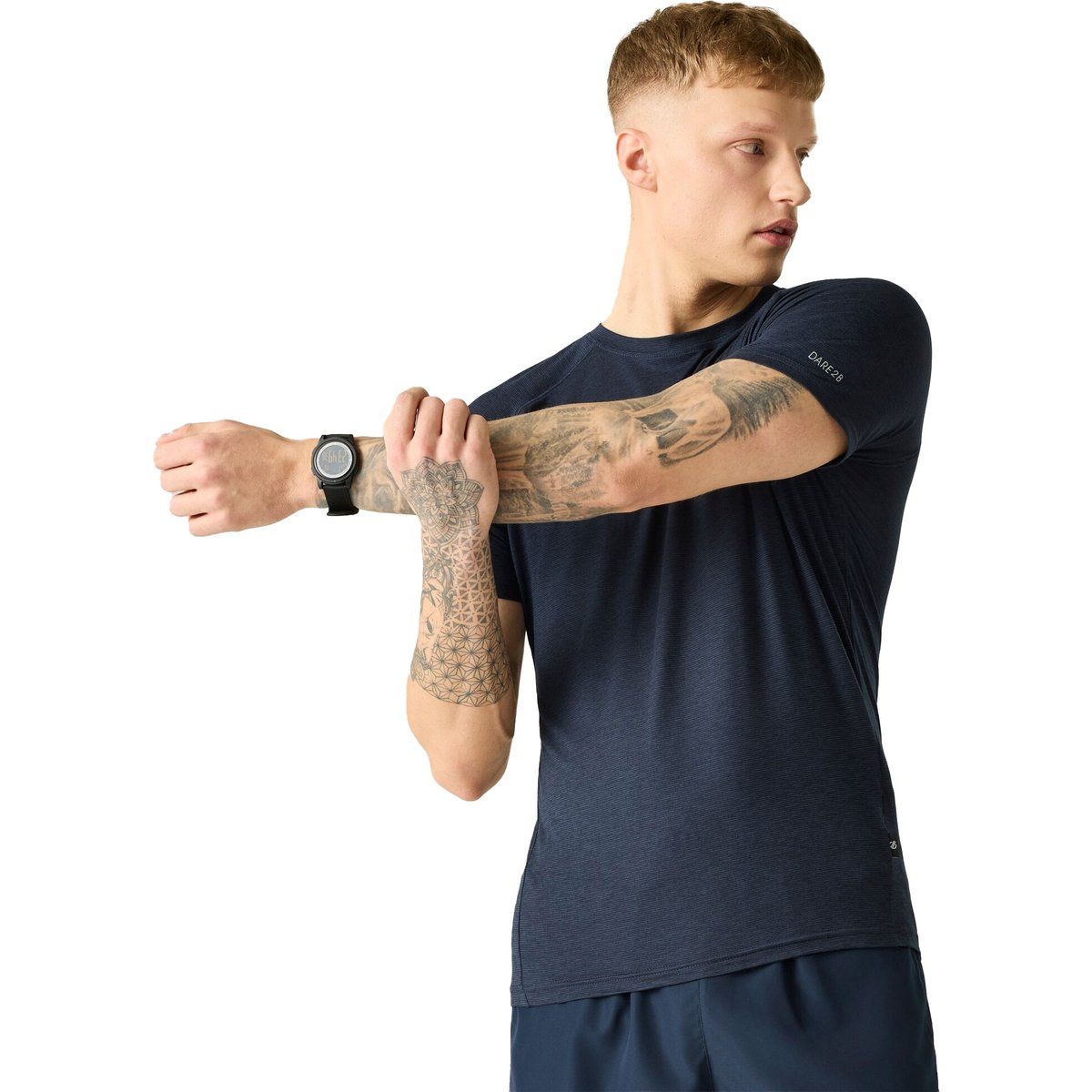 Atmungsaktives meliertes Sport-T-Shirt