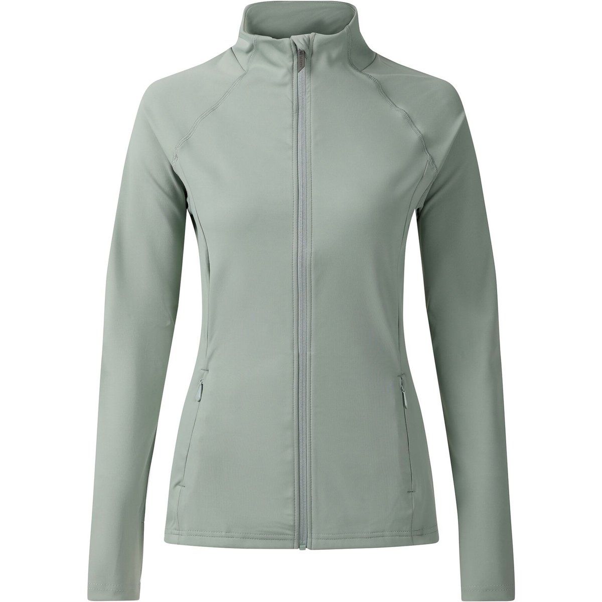 Körpernaher Midlayer mit durchgehendem Reißverschluss