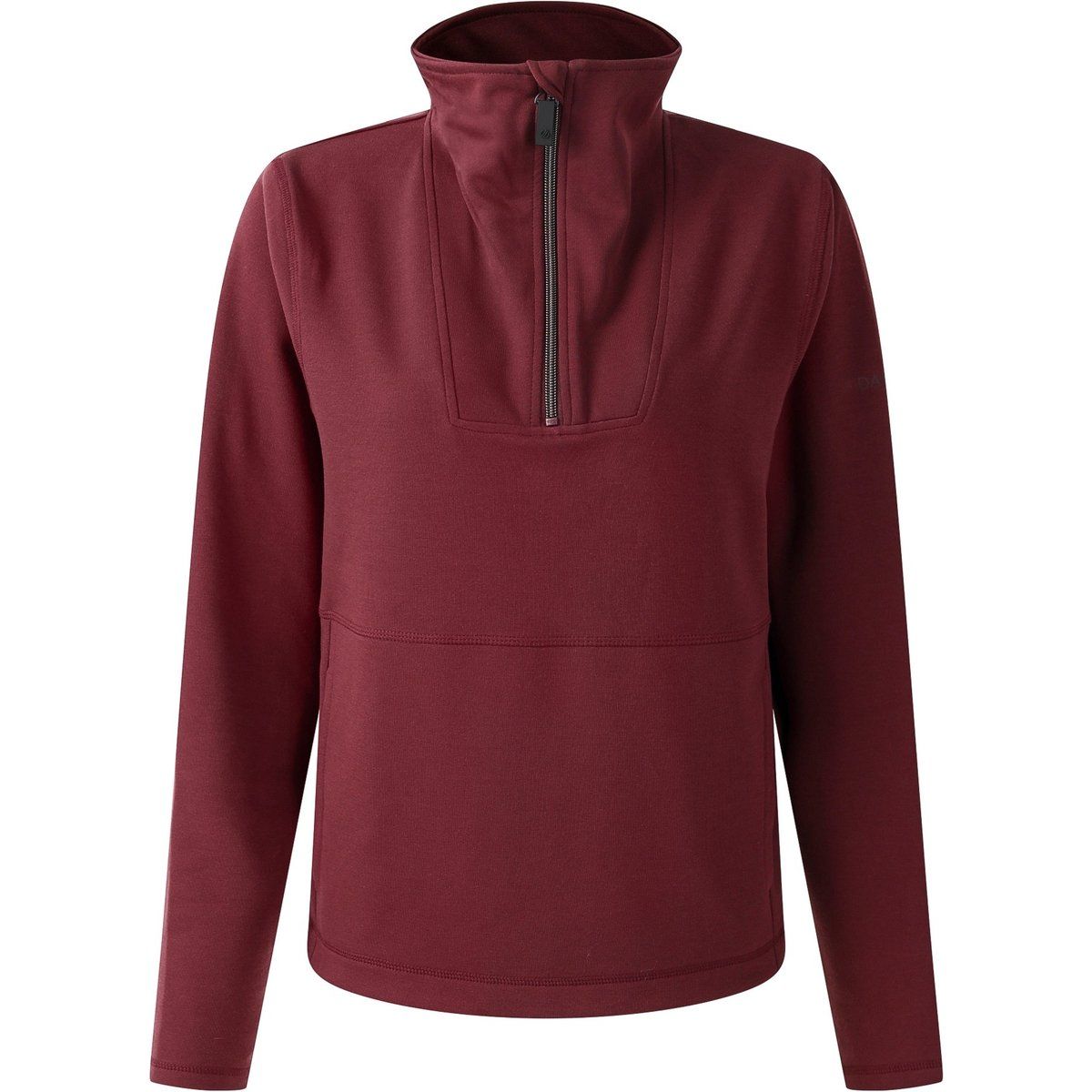 Sweatshirt mit kurzem Reißverschluss und Kängurutasche