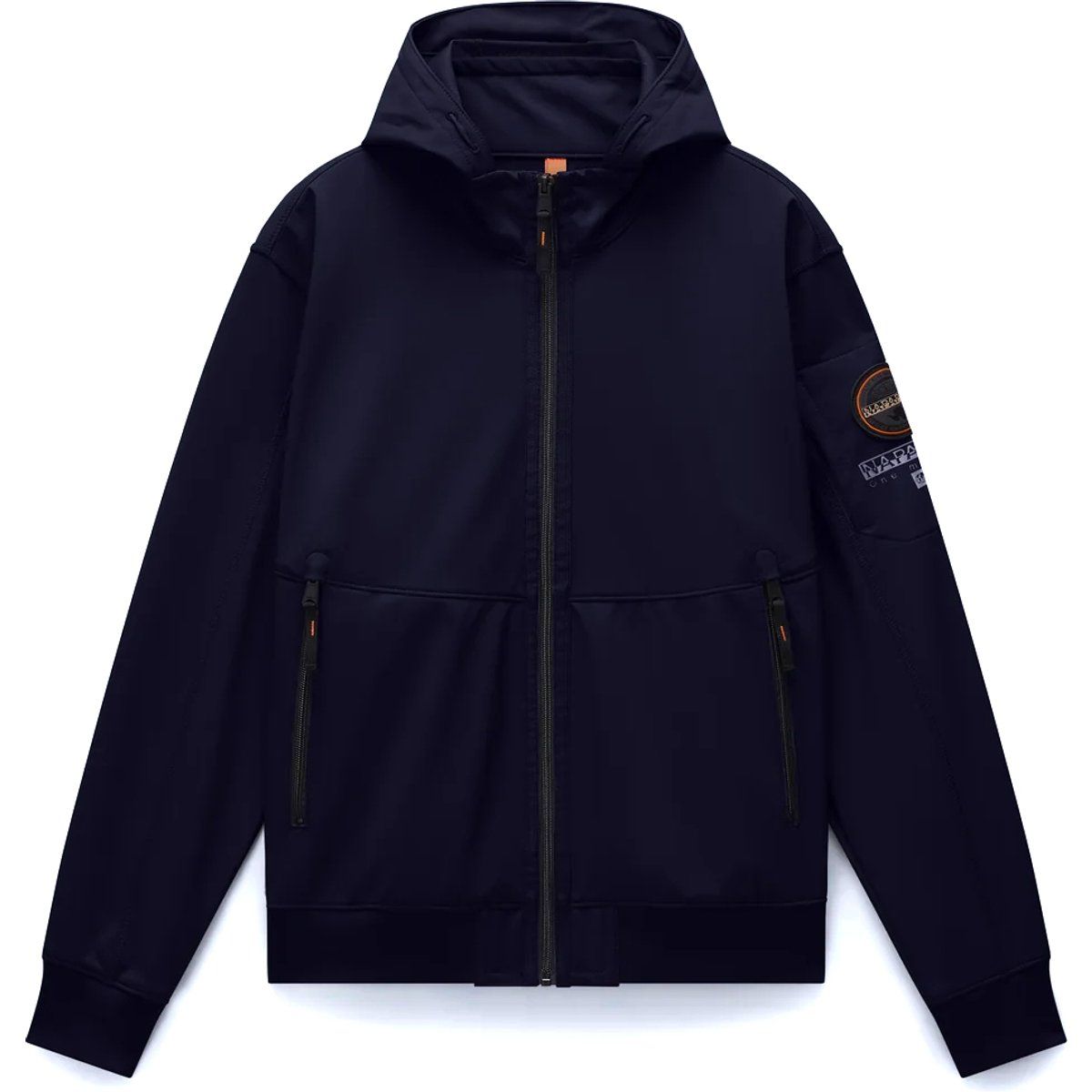 Softshell-Jacke mit Kapuze und Reißverschluss