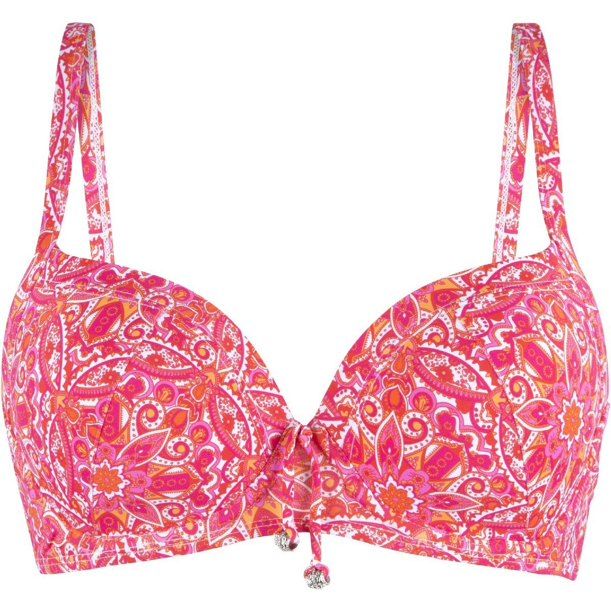 Bügel-Bikini-Oberteil mit Paisley-Muster