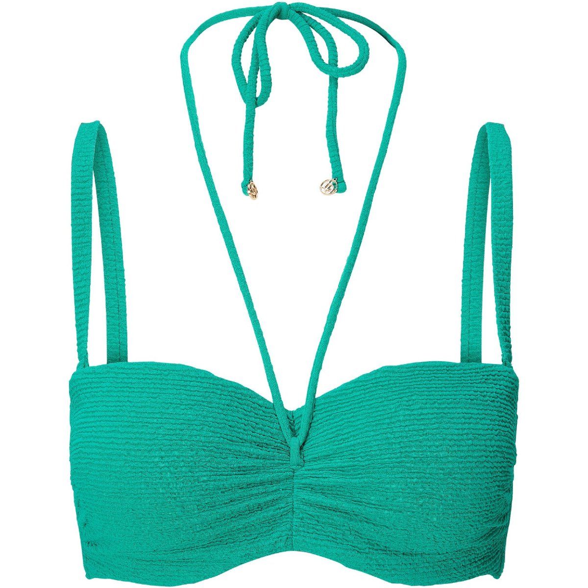 Strukturiertes Balconette-Bikini-Top