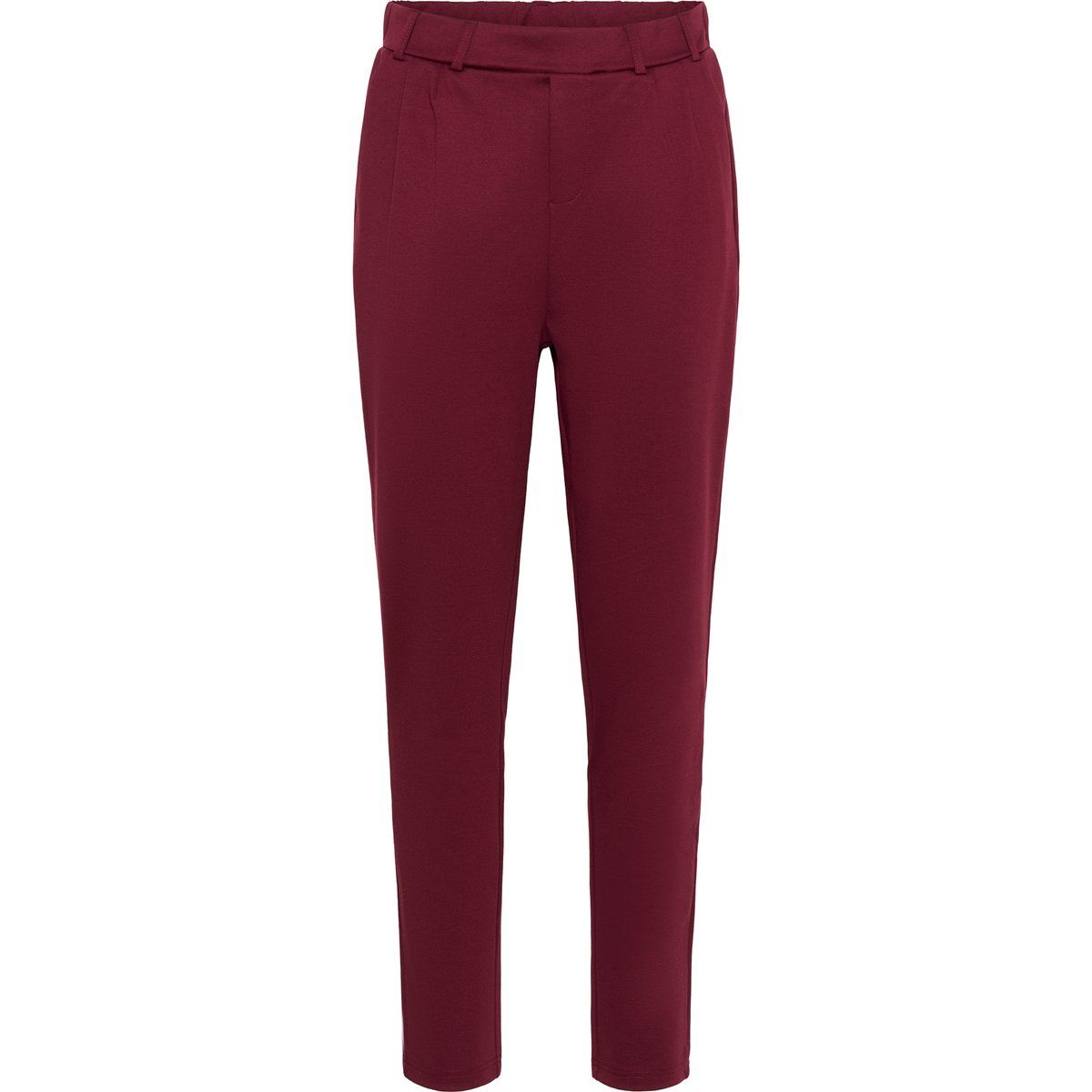 Schmal geschnittene Strickhose mit Falten