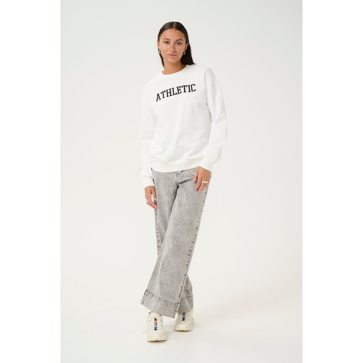 Lockeres Sweatshirt mit Athletic-Grafik