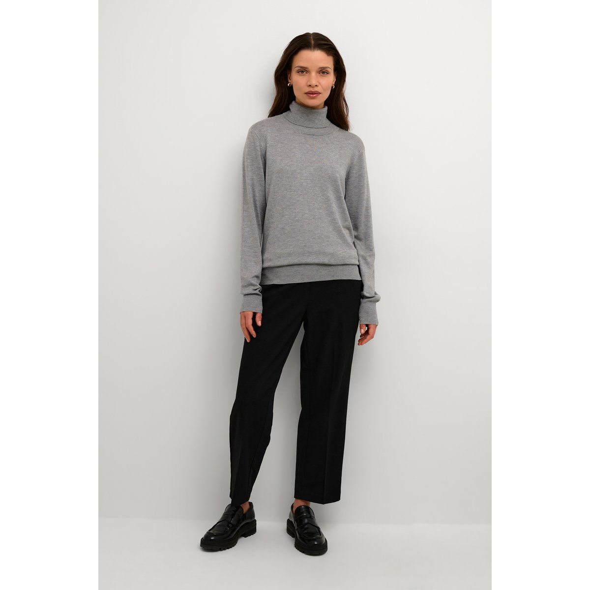 Klassischer Slim-Fit Rollkragenpullover