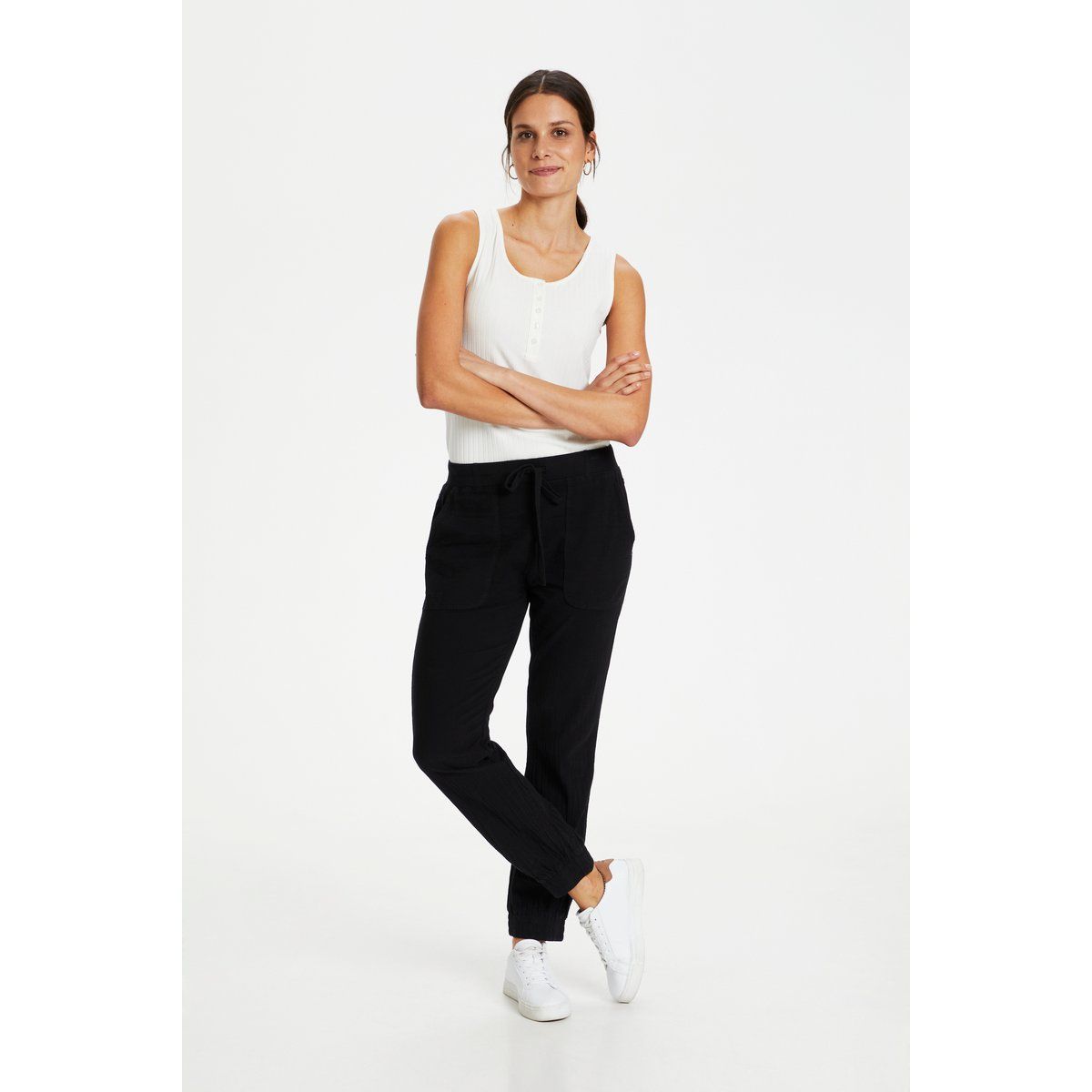 Relaxte Jogger-Hose aus Baumwolle
