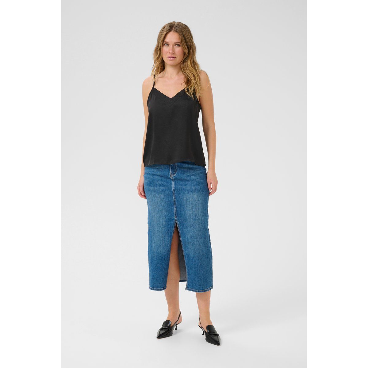 Minimalistisches V-Ausschnitt Cami Top