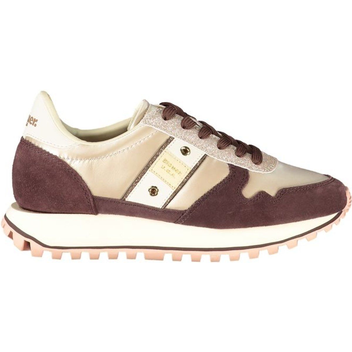 Sneaker aus Wildleder und Satin